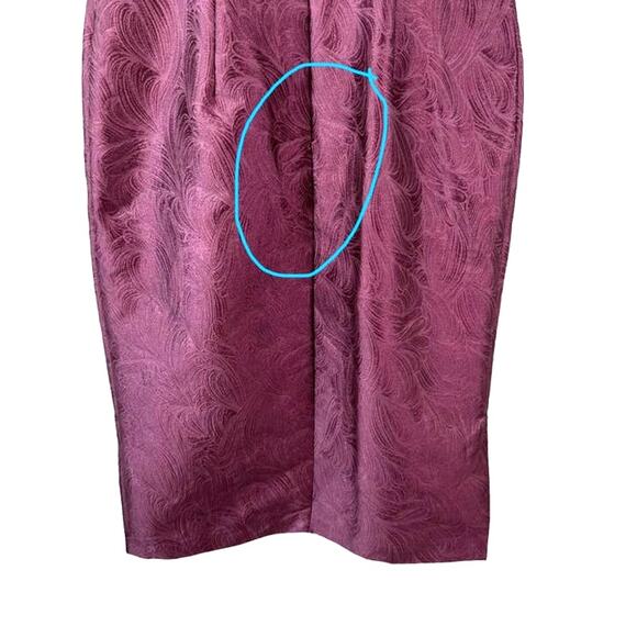 Kay Unger New Womens Caitlyn Midi Formal Dress Heather Rose Size 6 with Flaw - Picture 16 of 16